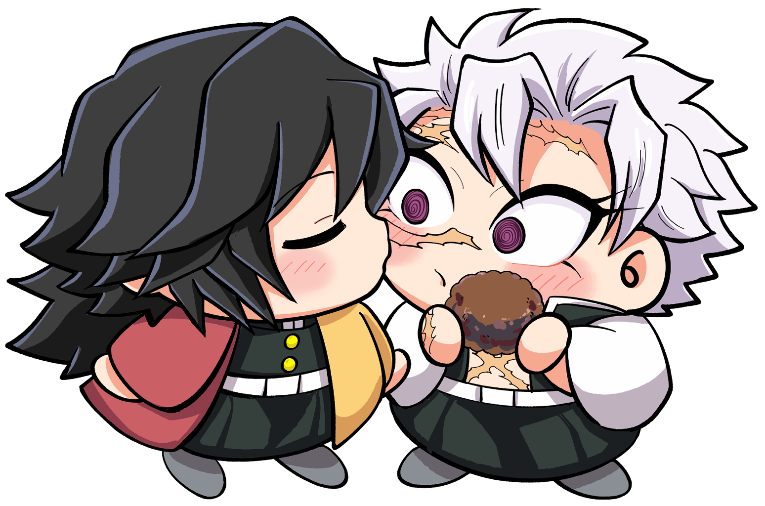 キスする義勇と実弥